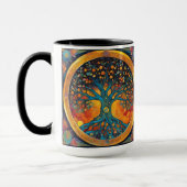 Tree of Life papieren servet Mok (Links)
