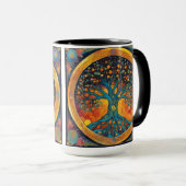Tree of Life papieren servet Mok (Voorkant rechts)