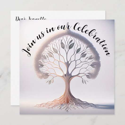 Tree of Life Party Kaart (Voorkant / Achterkant)