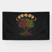 Tree of Life Phases of the Moon Spandoek (Horizontaal)