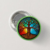 Tree of Life Pinback Button (Voorkant /achterkant)