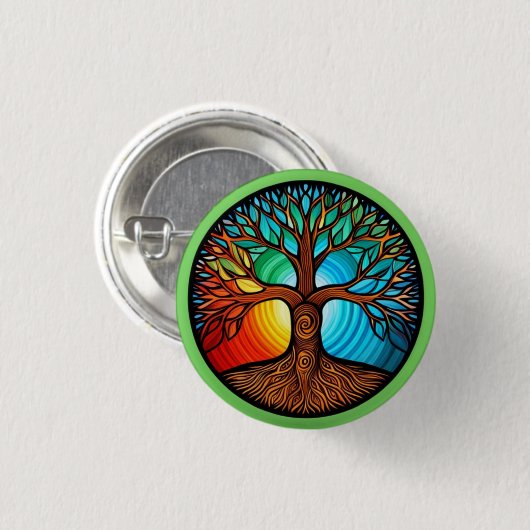 Tree of Life Pinback Button (Voorkant /achterkant)