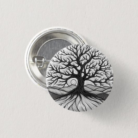 Tree of Life Pinback Button (Voorkant /achterkant)