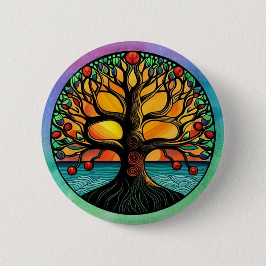Tree of Life Pinback Button (Voorkant)