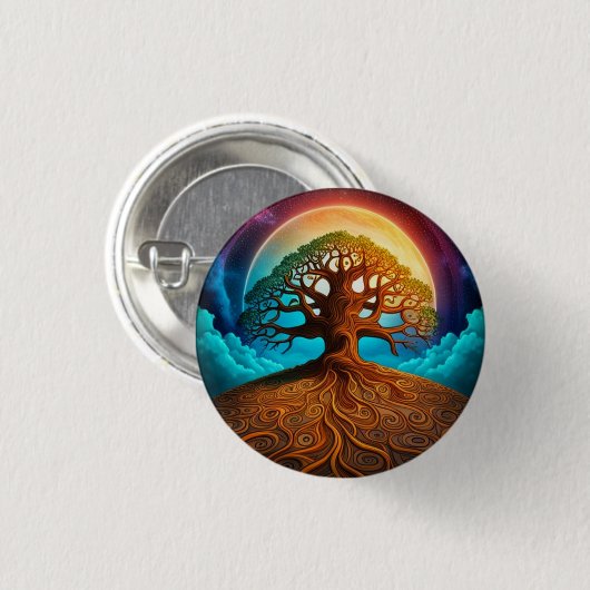 Tree of Life Pinback Button (Voorkant /achterkant)