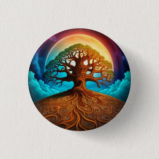 Tree of Life Pinback Button (Voorkant)