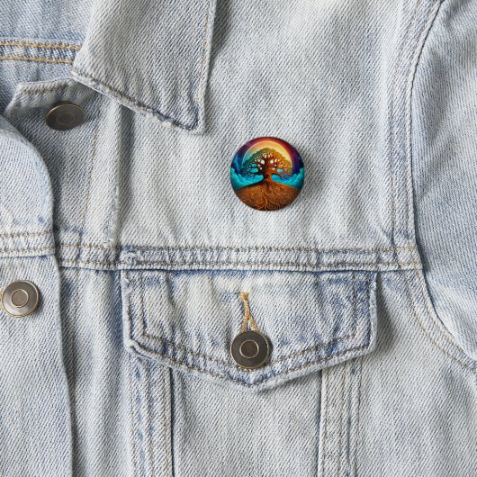 Tree of Life Pinback Button (In situ)