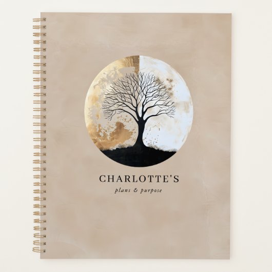 Tree of Life Planner – Gold & Neutral Tones (Voorkant)