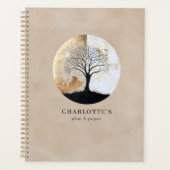 Tree of Life Planner – Goud & Neutrale Tinten (Voorkant)