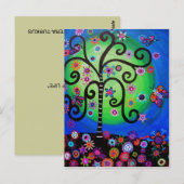 TREE OF Life POSTCARD Briefkaart (Voorkant / Achterkant)
