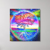 Tree of Life Rainbow Canvas Afdruk (Voorkant)