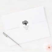 Tree of Life Retouradres Envelopzegel Ronde Sticker (Envelop)