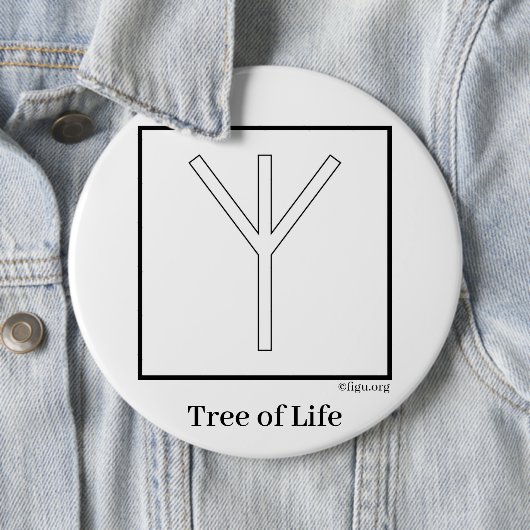 Tree of Life Ronde Button 6,0 Cm (In situ)
