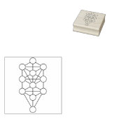 Tree of Life Rubberen stempel (Gestempeld)