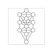 Tree of Life Rubberen stempel (Afrduk)