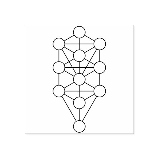 Tree of Life Rubberen stempel (Afrduk)