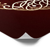 Tree of Life Rustiek Donkerrood Celtic Poster (Hoek)