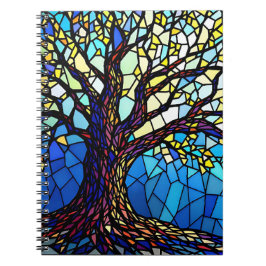 Tree of Life Shattered Glass Mosaic Notitieboek