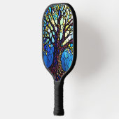 Tree of Life Shattered Glass Mosaic Pickleball Paddle (Links)