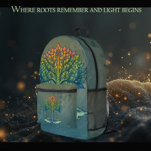 Tree of Life Shifting Dawn  Bedrukte Rugzak