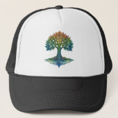 Tree of Life Shifting Dawn  Trucker Pet (Voorkant)
