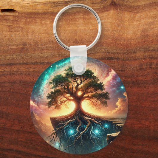 Tree of Life Sleutelhanger – kracht en balans (Voorkant)