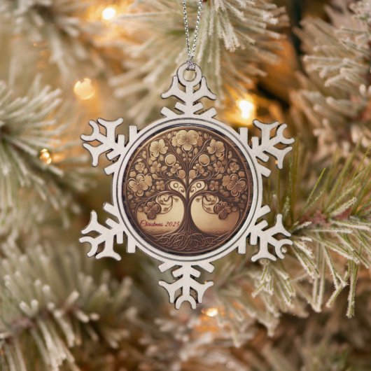 Tree of life Snowflake Ornament (Boom)