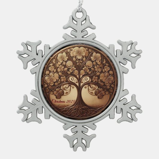 Tree of life Snowflake Ornament (Voorkant)