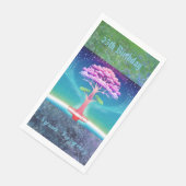 Tree of Life Soulful Greenery 25e verjaardagsfeest Servet (Hoek)