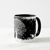 Tree of Life Spattermok met twee kleuren Mok (Voorkant rechts)