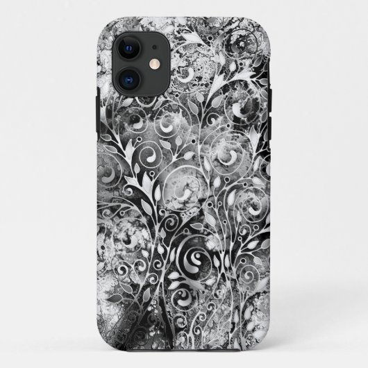 Tree Of Life - Spirals Leaves Grunge Stijl 1 Case-Mate iPhone Case (Achterkant)