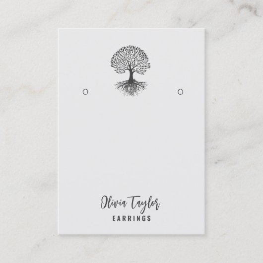 Tree of Life Spirituele Tree Organic Display Kaart Visitekaartje (Voorkant)