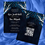 Tree of Life Sterren Custom Bat Bar Mitswa QR-code Kaart<br><div class="desc">Perfecte kaart om een bat mitswa, bar mitswa of andere Joodse viering aan te kondigen! Met de hand gemaakte kunst voor jou! VOLLEDIG ! Klik hierboven op "Personaliseer" om de tekst te bewerken en uw link toe te voegen aan de QR-code op de achterkant. Klik op "bewerken met het ontwerpgereedschap"...</div>