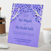 Tree of Life Sterren Custom Bat Bar Mitswa Teken Reclamebord Met Voetstuk (Insitu)