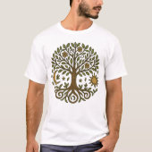 Tree of Life Sun and Moon Unisex T-shirt (Voorkant)