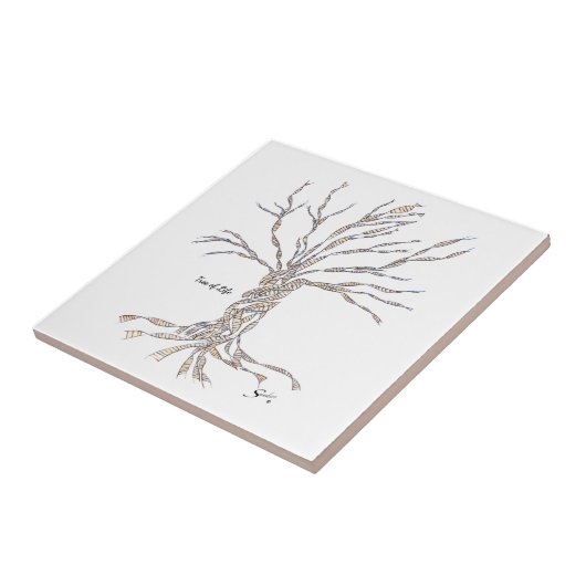 Tree of Life Tegeltje (Zijkant)