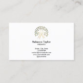 Tree of Life Therapist Life Coach Fitness Health Visitekaartje (Achterkant)