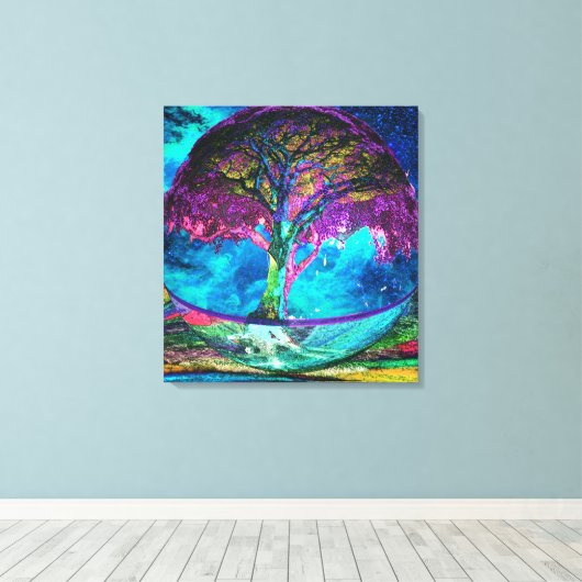 Tree of Life Truth Seeker Canvas Afdruk (Insitu (Houten vloer))