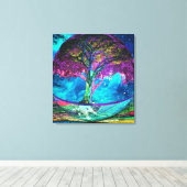 Tree of Life Truth Seeker Canvas Afdruk (Insitu (Houten vloer))
