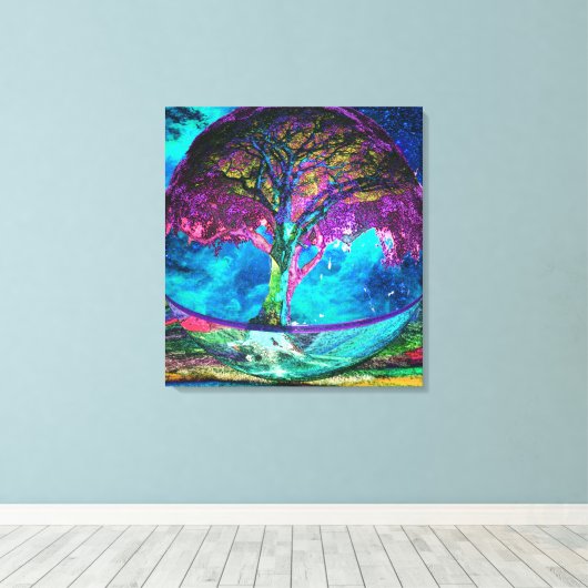 Tree of Life Truth Seeker Canvas Afdruk (Insitu (Houten vloer))