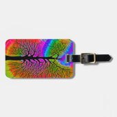 [Tree of Life] v2 Kleurrijke Rainbow Stropdas-Dye Bagagelabel (Voorkant horizontaal)