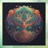 Tree of Life-venster vastklampen Raamsticker (Vel 3)