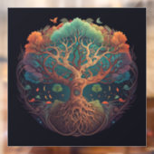 Tree of Life-venster vastklampen Raamsticker (Vel 2)