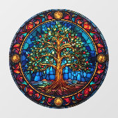 Tree of Life-venster vastklampen Raamsticker (Vel)