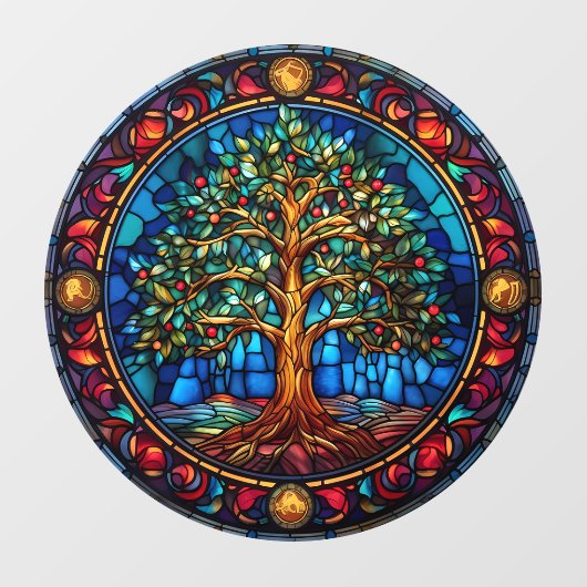 Tree of Life-venster vastklampen Raamsticker (Vel)