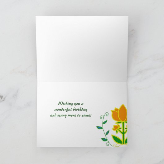 Tree of Life Verjaardag Kaart (Binnen)