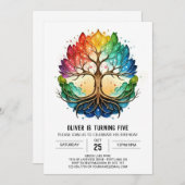 Tree of Life Verjaardag Kaart (Voorkant / Achterkant)