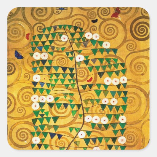 Tree of Life Vierkante Sticker (Voorkant)