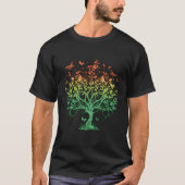 Tree of Life Vlinder Natuur Liefhebber Conservatie T-shirt (Voorkant)