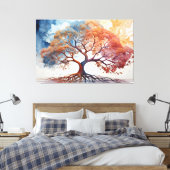 Tree of Life Waterverf Afdrukken (Insitu (Slaapkamer))